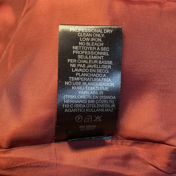 Tibi - Women's Silk Burgundy Pleated Midi Skirt - Size 10 - Pre-owned - Picture 8 of 9